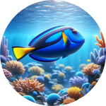 Blue Tang fish by aquapedia hub 150X150
